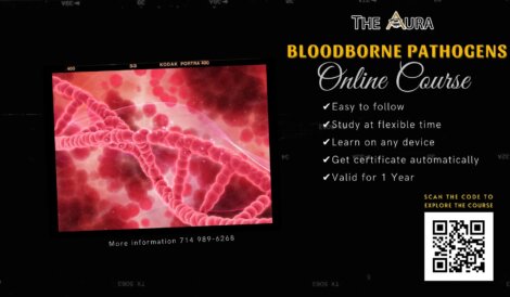Online Training – Online Bloodborne Pathogens Course in the US, ORANGE COUNTY, Los Angeles County - San Diego. California Compliant Bloodborne for Body Art - The Aura Beauty Academy