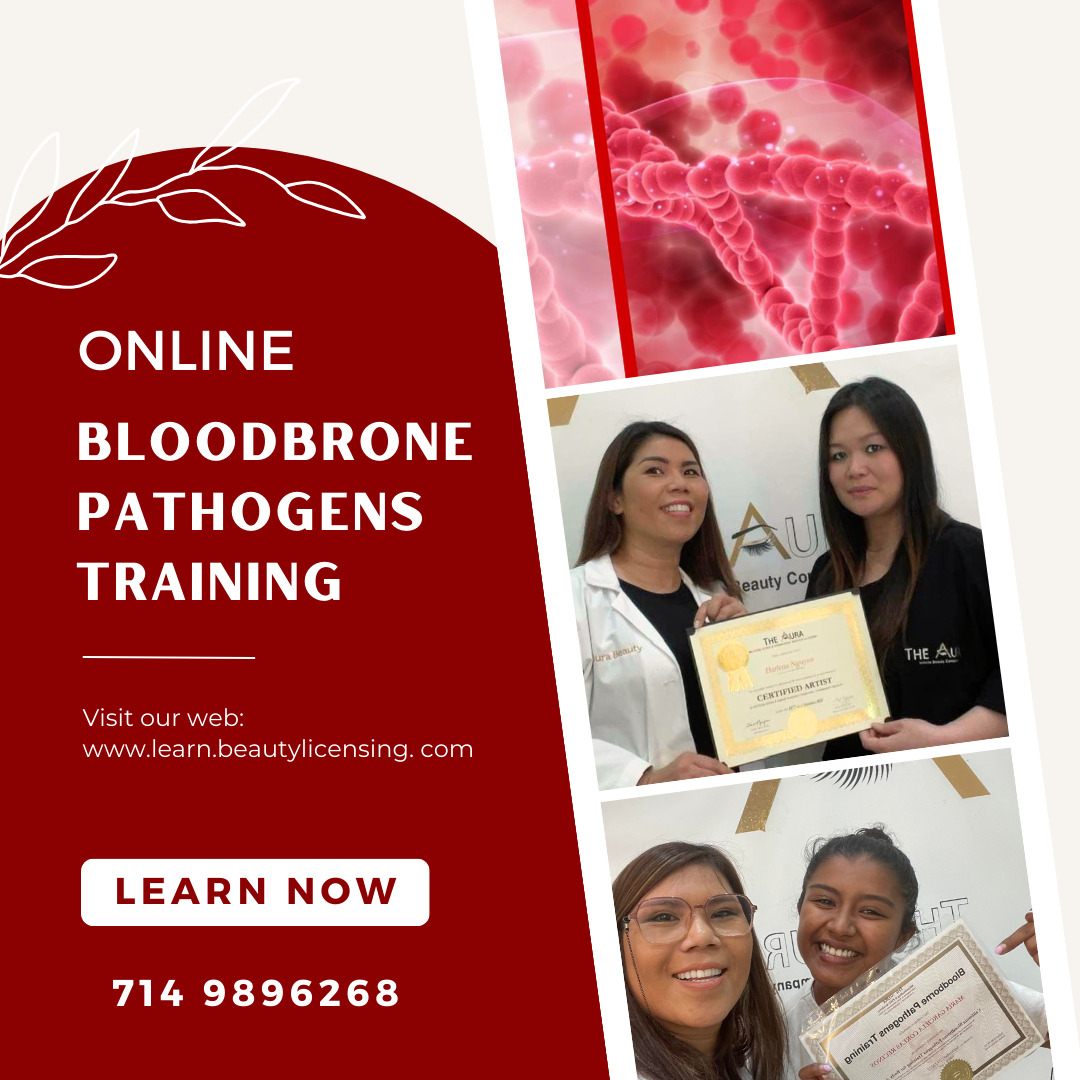 California Online Bloodborne Pathogens Courses for Body Art - The Aura Beauty Academy