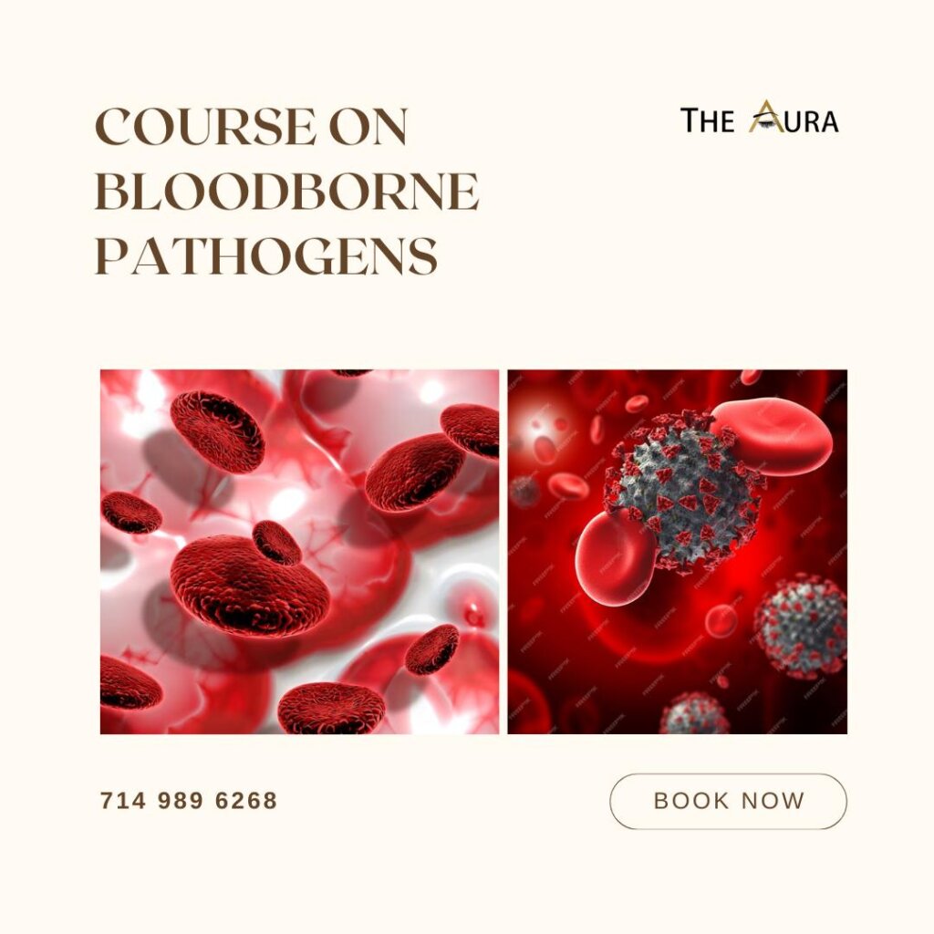 Online Training – Online Bloodborne Pathogens Course in the US, ORANGE COUNTY, Los Angeles County - San Diego. California Compliant Bloodborne for Body Art - The Aura Beauty Academy